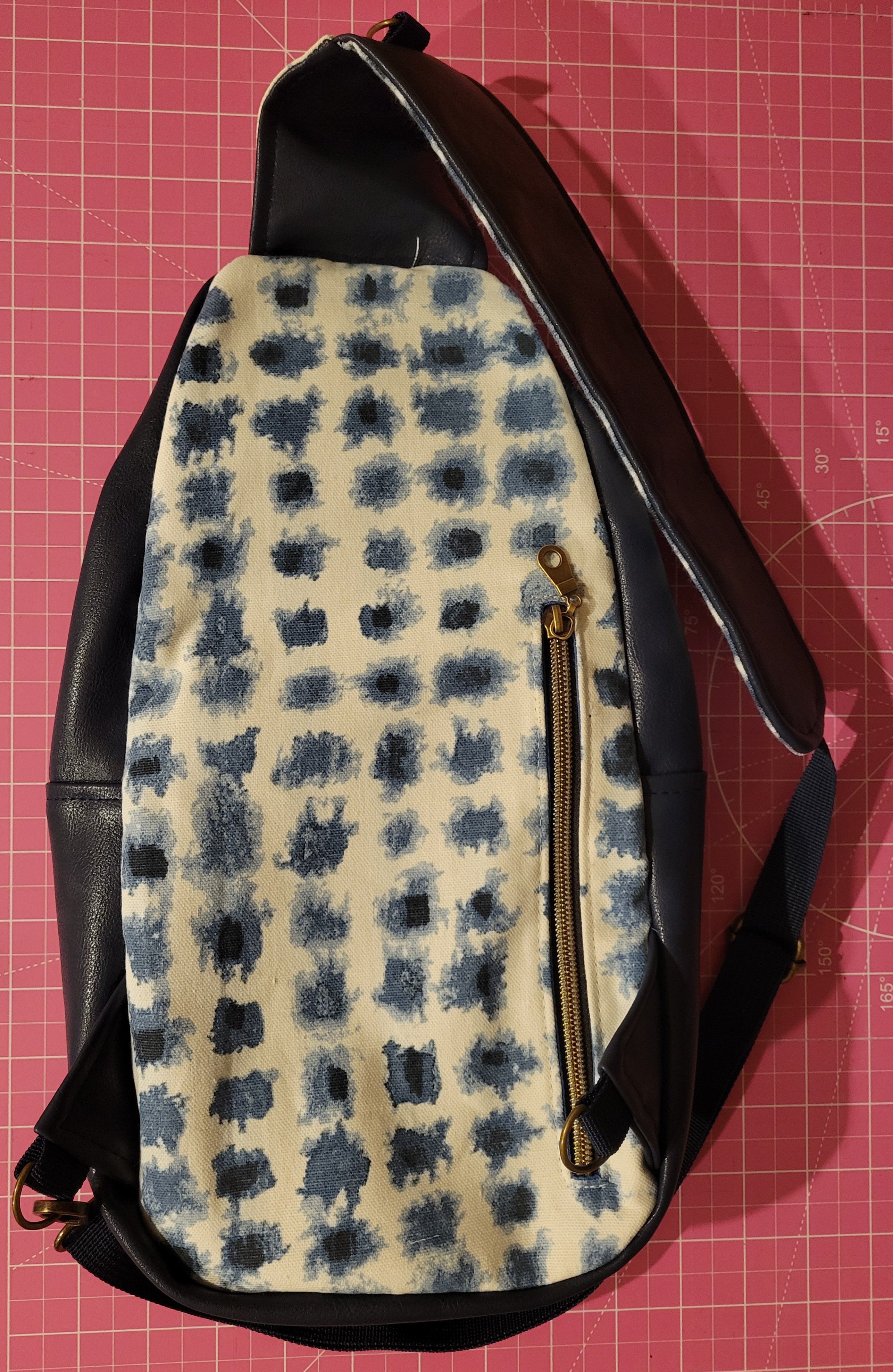 Sling Crossbody Bag Featuring Unique Print